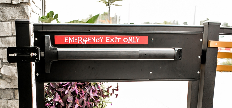 emergency push bar installation in Olivehurst